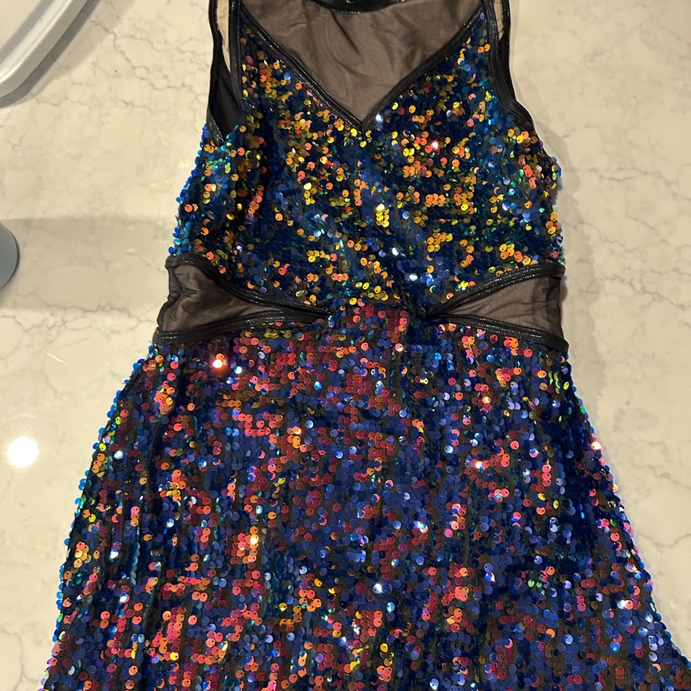 Colorful Sequin Dance Costume